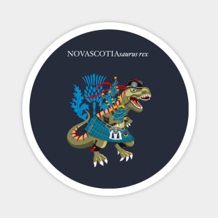 Clanosaurus Rex NOVASCOTIAsaurus rex Plaid Nova Scotia Scotland Ireland Family Tartan Magnet